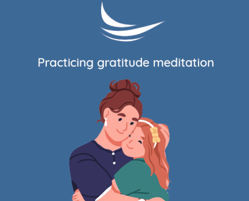 Practicing gratitude meditation